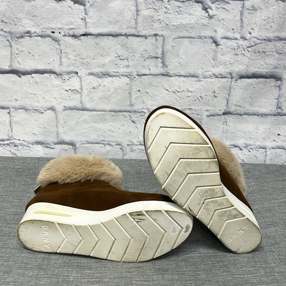 DKNY Womens abri Closed Toe Ankle Fashion Boots, Brown - Picture 10 of 10